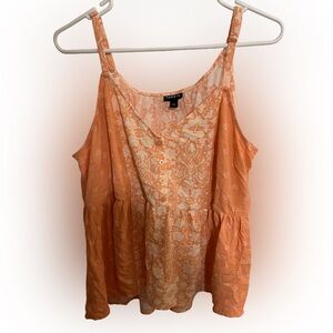Torrid Peach Floral Camisole size 1